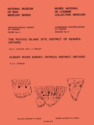 cover image of Potato Island Site, District of Kenora, Ontario